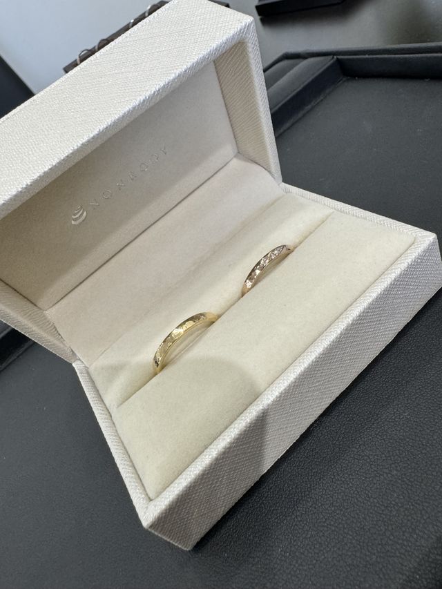 手作り指輪が完成し、初めて見て感動