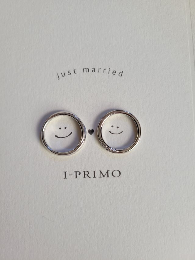 お店からいただいた、オリジナルの指輪台紙です。