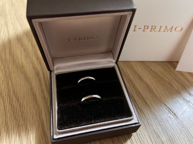 アイプリモで購入した結婚指輪です。
