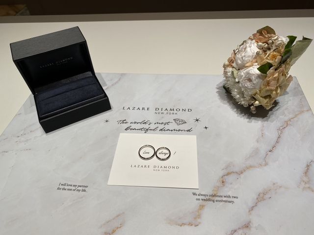 指輪の撮影をさせてくださいました。