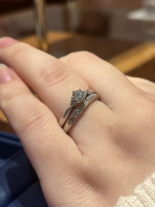 重ね付けの様子