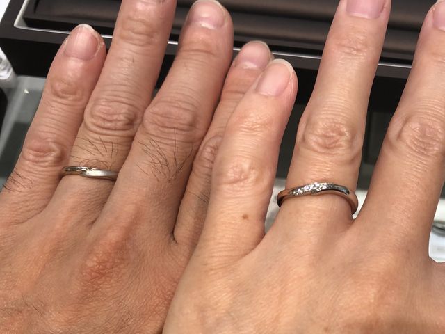 お店で試着した時の写真です。