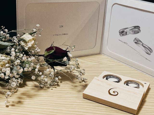 開封すると素敵なデザインと入籍日が書いてあり感動しました。