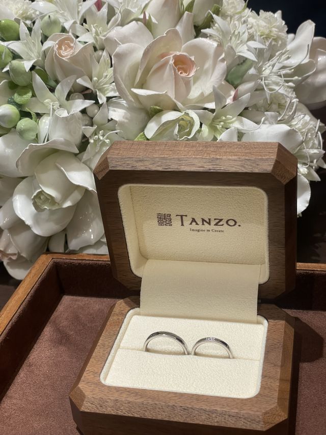 指輪が完成した時に撮らせていただいた写真です！