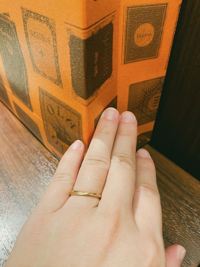 指が綺麗に見えるデザインがお気に入りです！