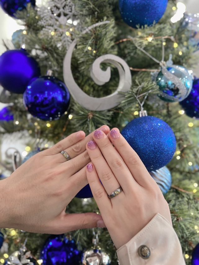 指輪受け取り時の店内撮影