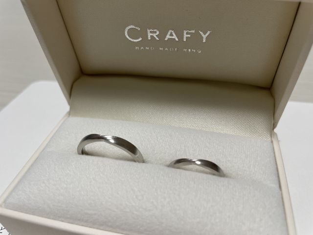 指輪出来上がって送られてきた時のもの