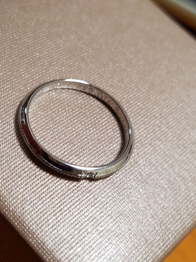 内側に　文字をいれてもらいました