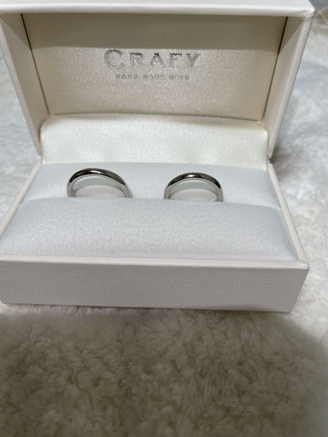 結婚指輪はCRAFYさんにお願いし製作しました！
