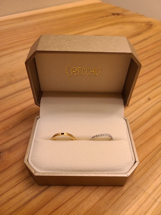 3本セットで購入したら、結婚指輪2本が20％オフになりました