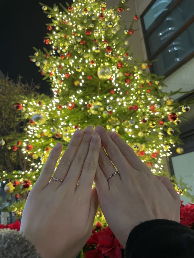 指輪を受け取って初めての写真