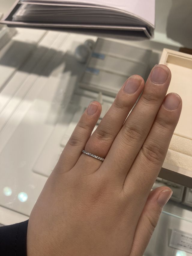 指輪着用時 9号です。
