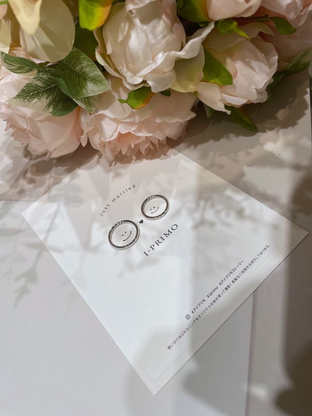 結婚指輪です。