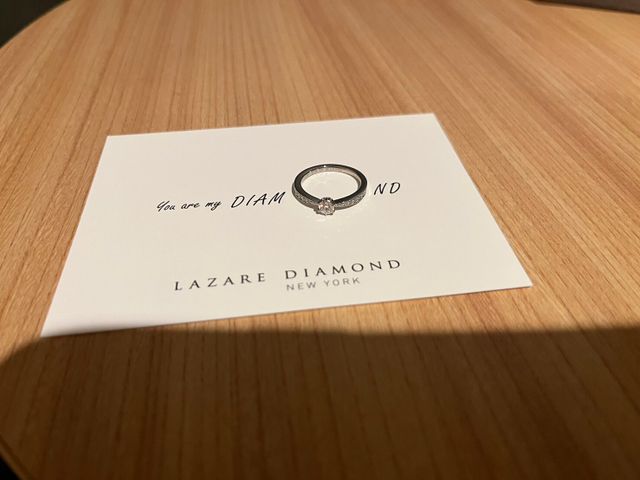 プロポーズした日の宿泊先にて。