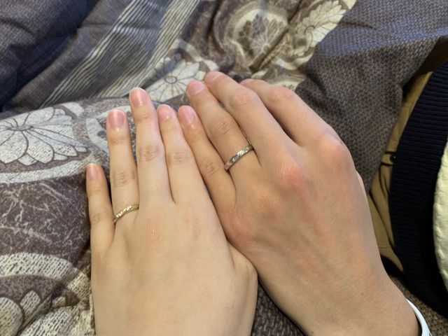 指輪着用写真