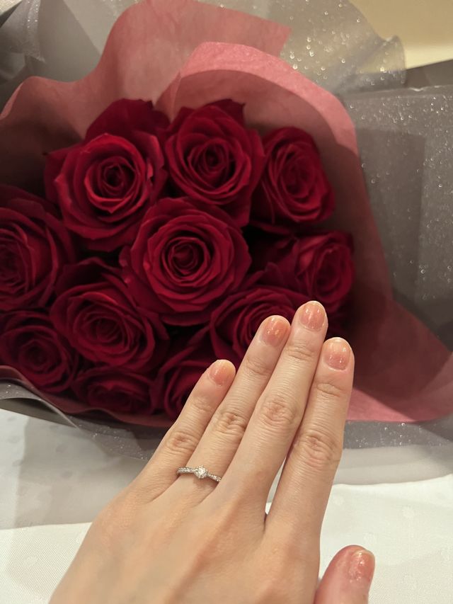 7号の指輪
プロポーズの時に着けました