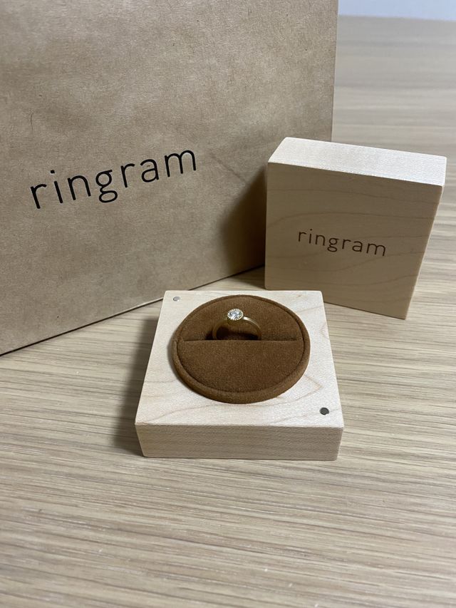 実際に作った指輪です
ダイヤのサイズは3カラットです。