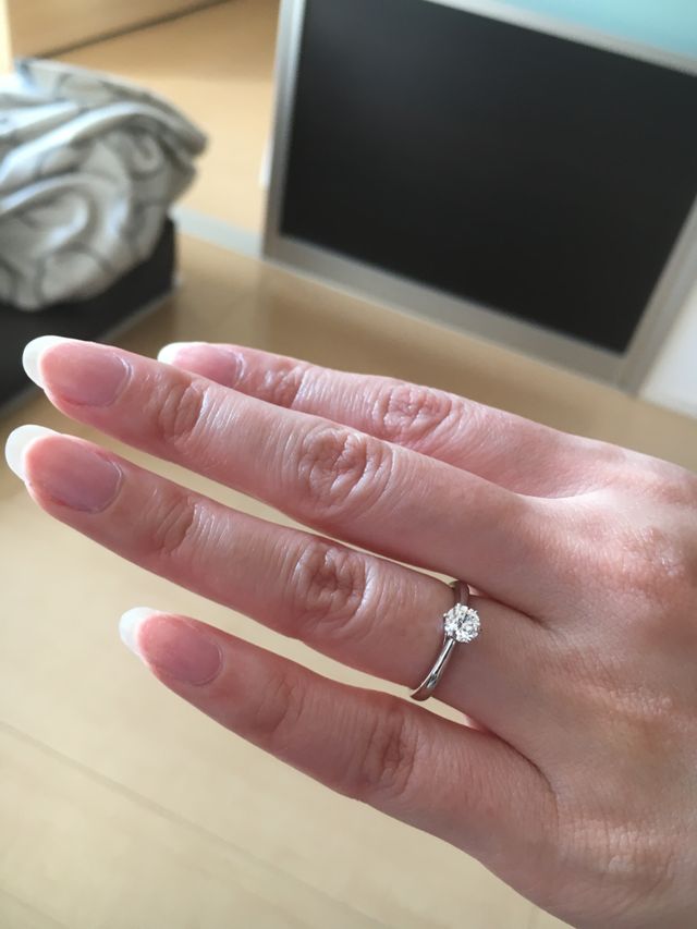 エクセルコダイヤモンドのエンゲージリングです＾＾