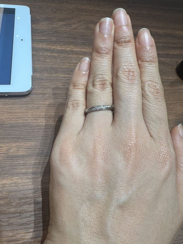 試着した際の写真です！