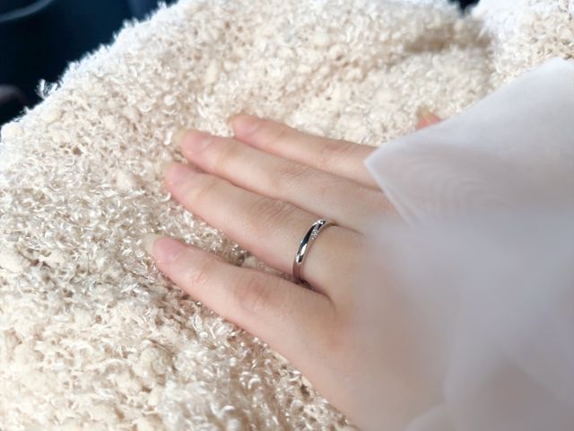 今日受け取りをしてすぐつけたのでその時のものです。