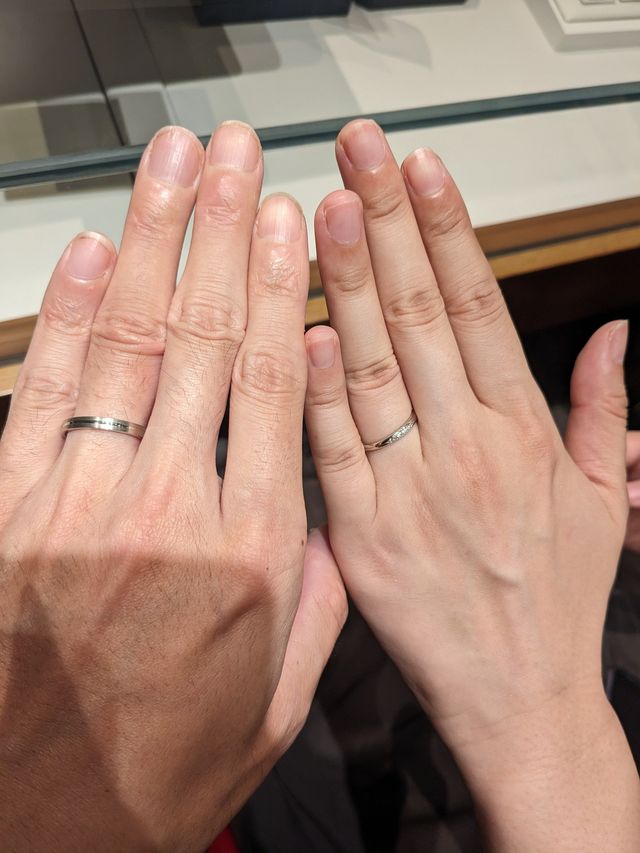 初めての指輪試着