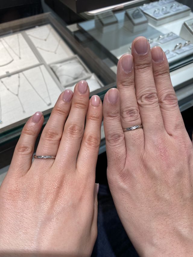 指輪の受け取り