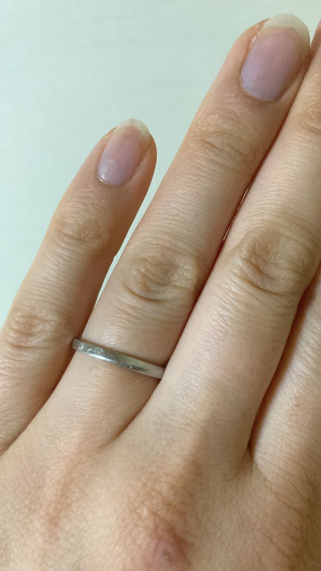 思いを込めて作った手作りの結婚指輪です
