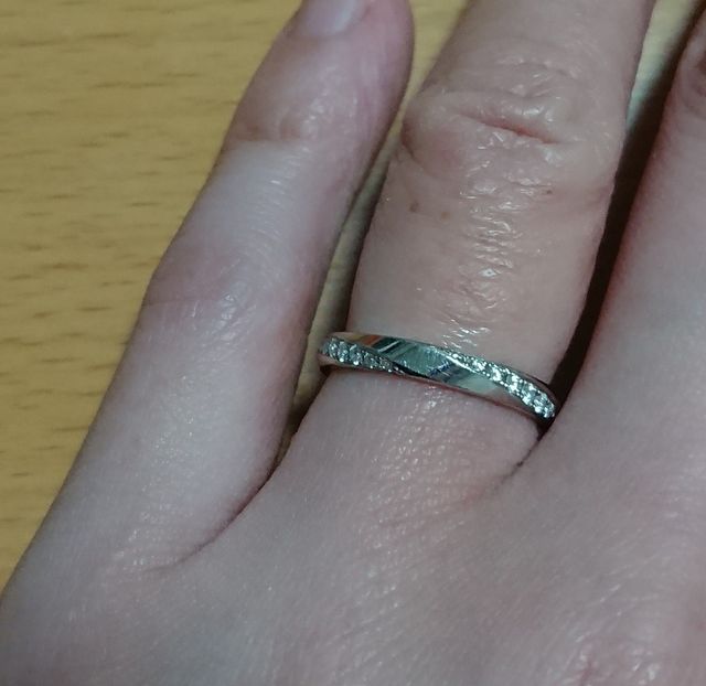 着用して数ヶ月の状態です