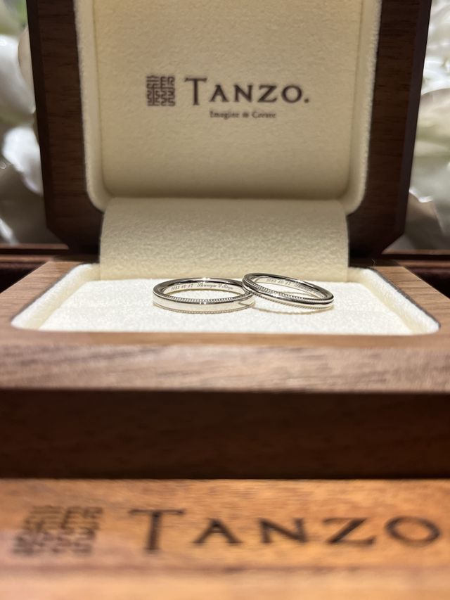 結婚指輪を受け取りました♪