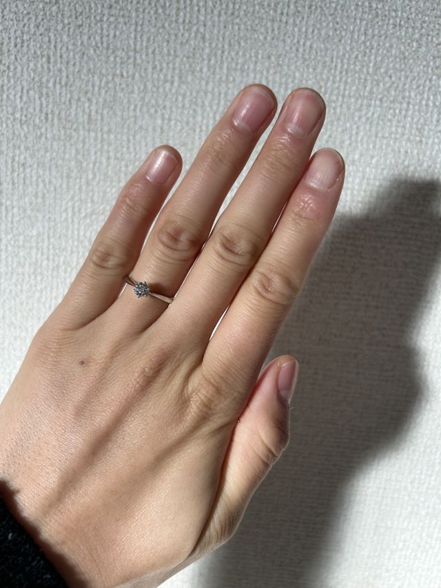 ダイヤモンドがとてもキラキラしてみえます！