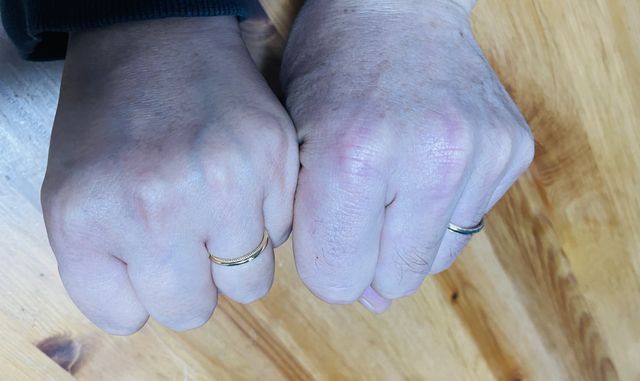 私は18Kイエローゴールド
主人はプラチナ✖️ピンクゴールド