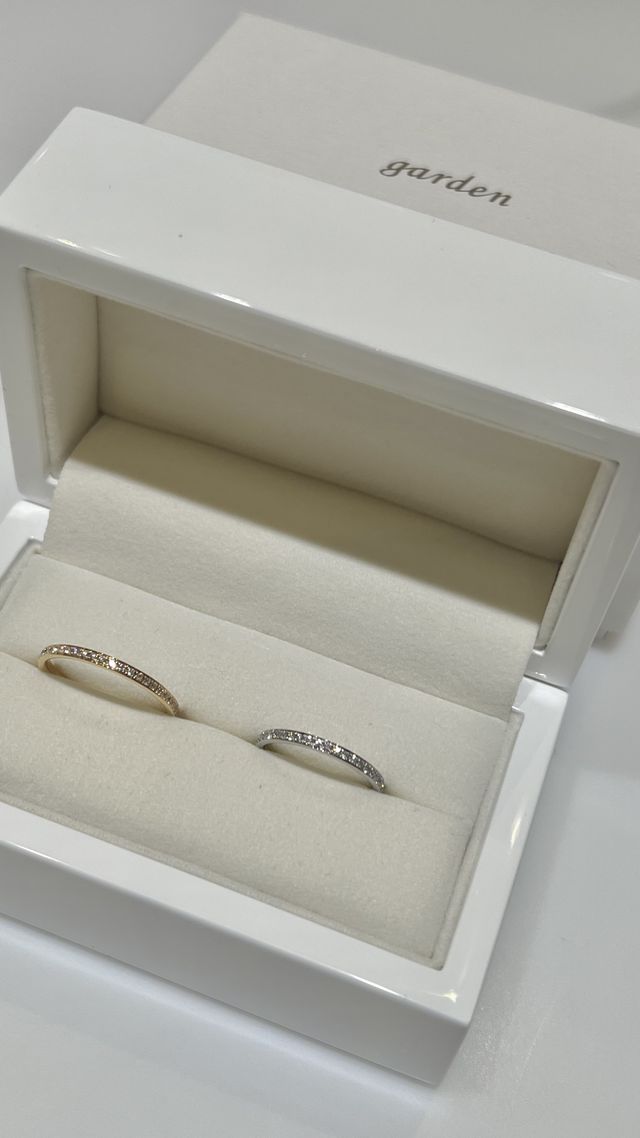 グレースカーマのフルエタニティデザインです。