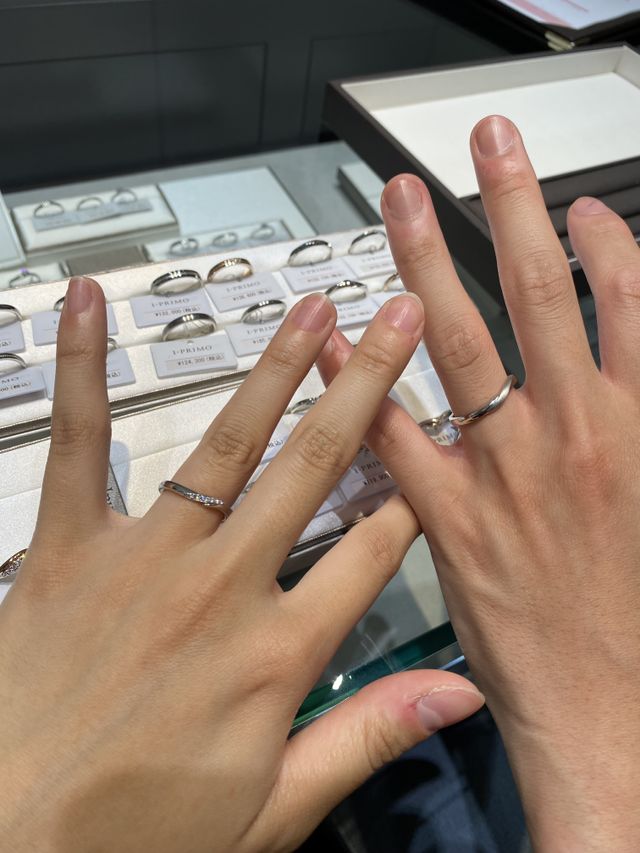 結婚指輪の検討をしました