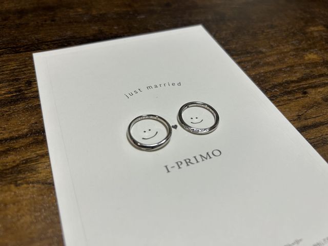 2人の結婚指輪♡