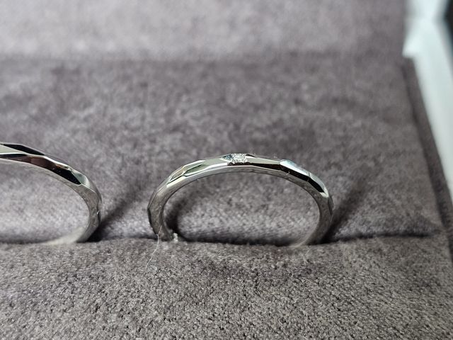 購入したリング（女性用）