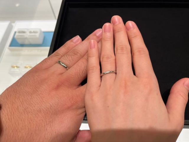 Tiffanyの結婚指輪を試着しました！