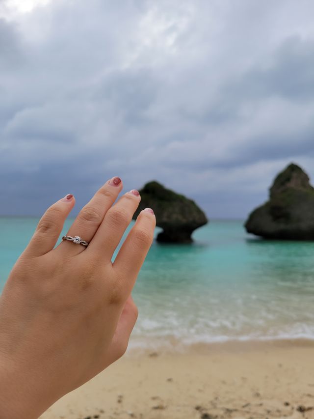 プロポーズされた時に撮った写真