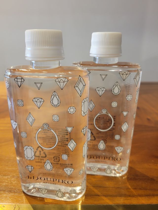 試着予約したときにいただいた水