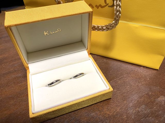 受取日に撮影した写真