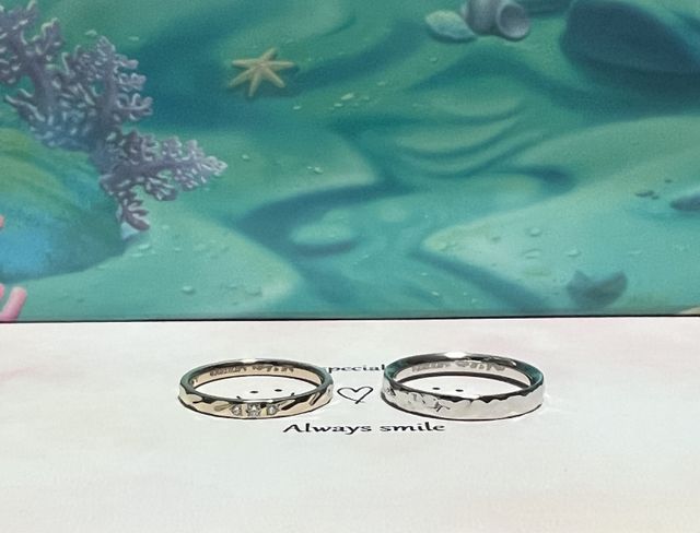 指輪が届いた日に撮りました