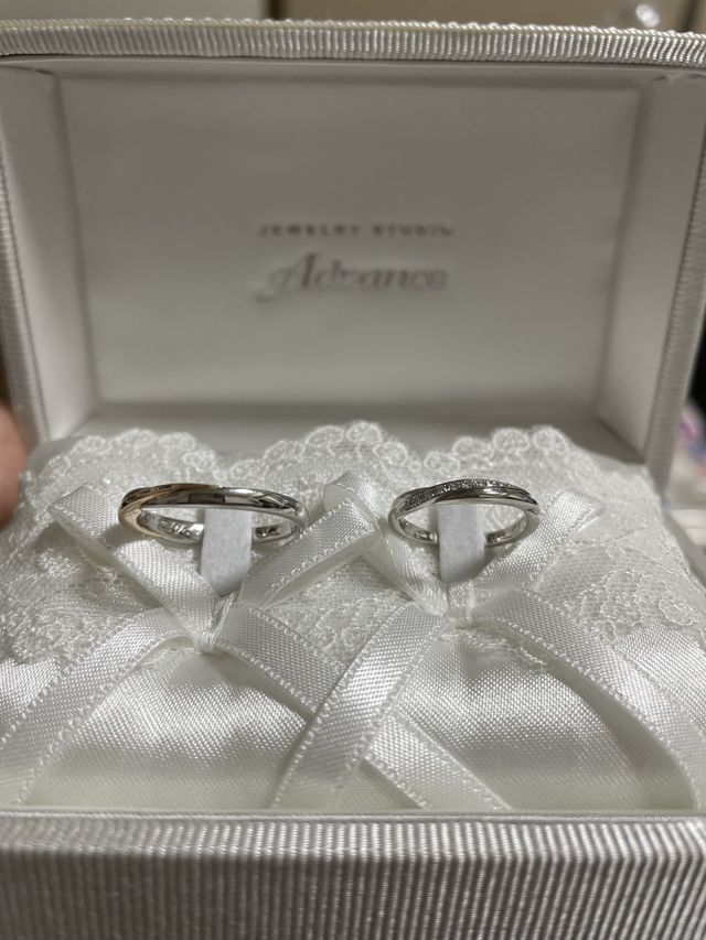 素敵な可愛いリングピローに入れて頂きました。