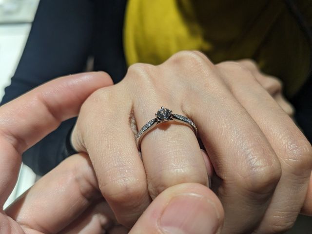 ハーフエタニティが好みで、デザインも良かったです。