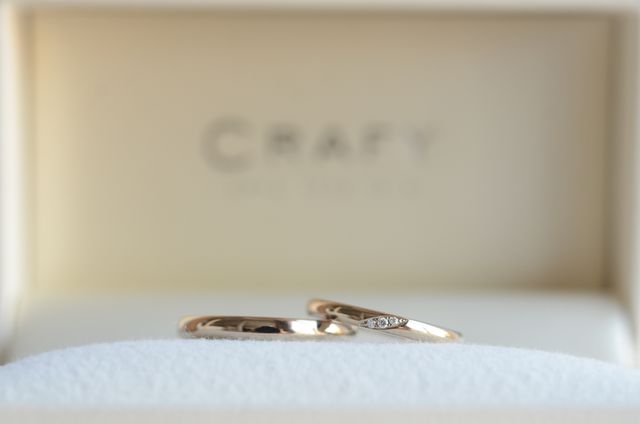 結婚指輪の完成画像
