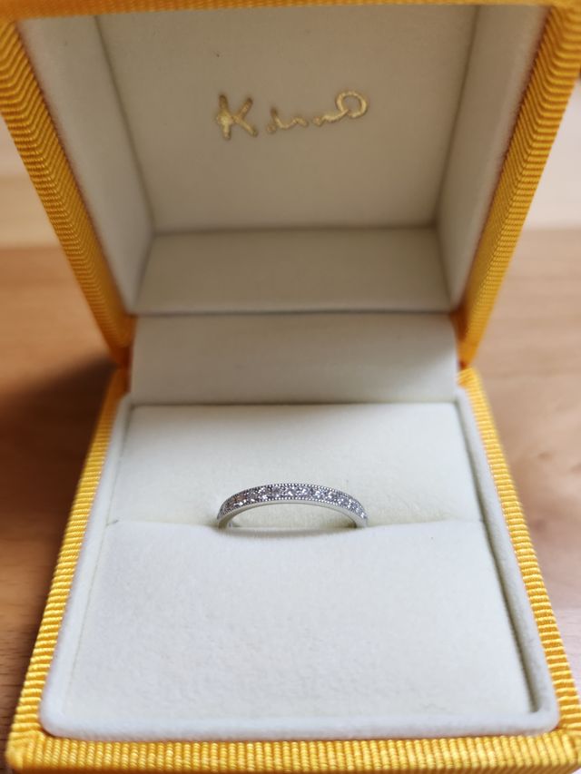 エタニティのミル打ち(プラチナ)です。