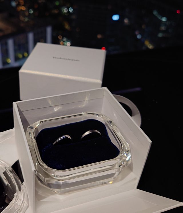 オリジナルのリングケースも、特別感があり嬉しかったです。