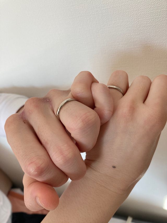 2人で購入後に着用しました