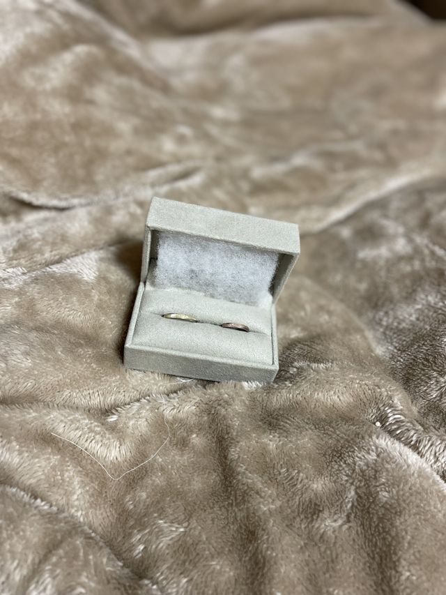 お互いに気に入った地金を選んで、決めました！