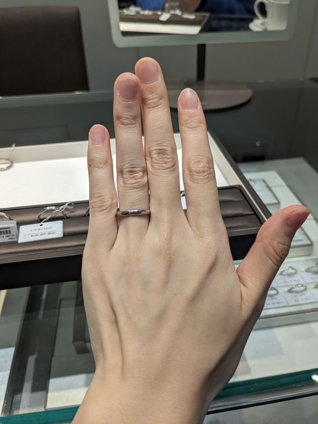 新婦の手です。