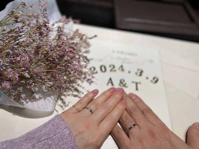 憧れてた指輪の記念撮影♡