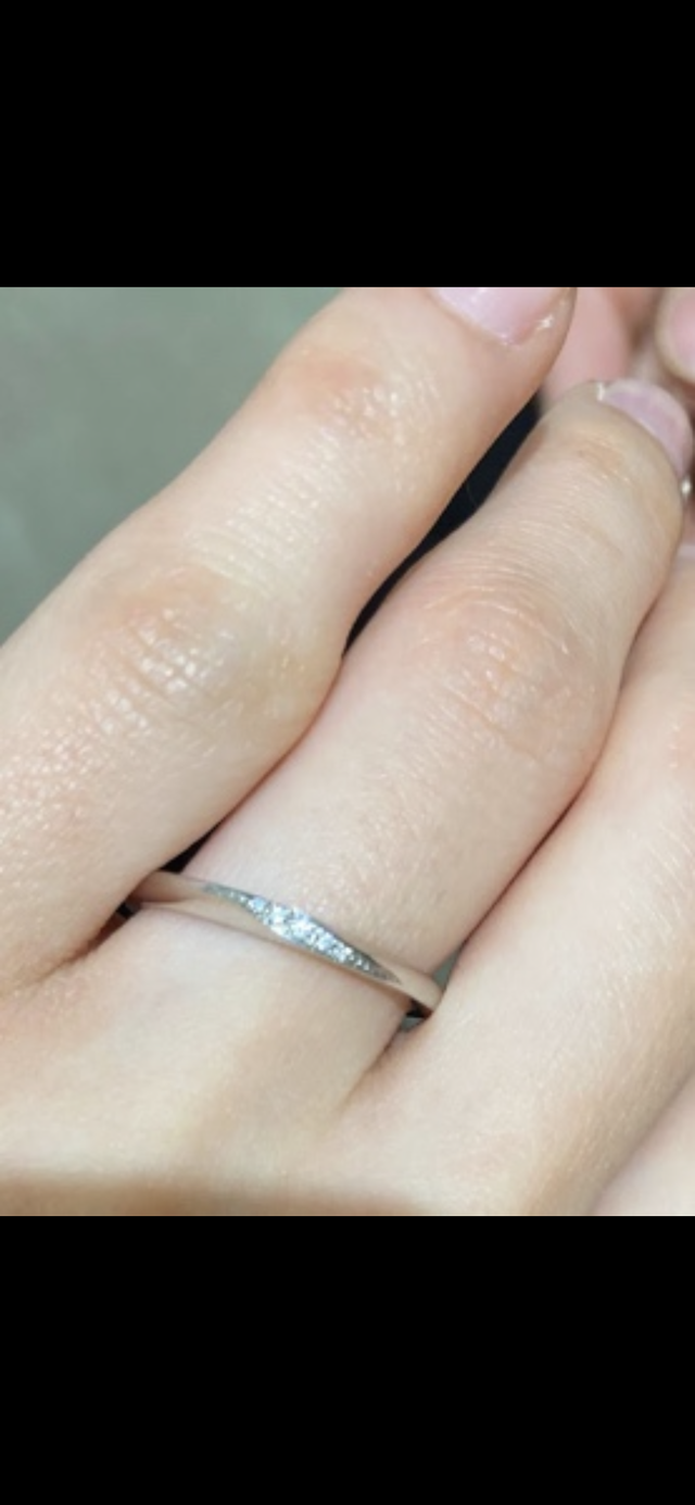 結婚指輪装着時です。